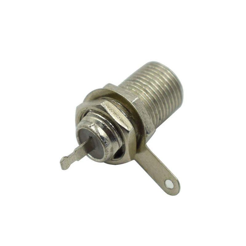 Hxchen F Type Panel Mounted Socket Female Jack Solder Connector Adapter - (5 Pcs) - Image 3